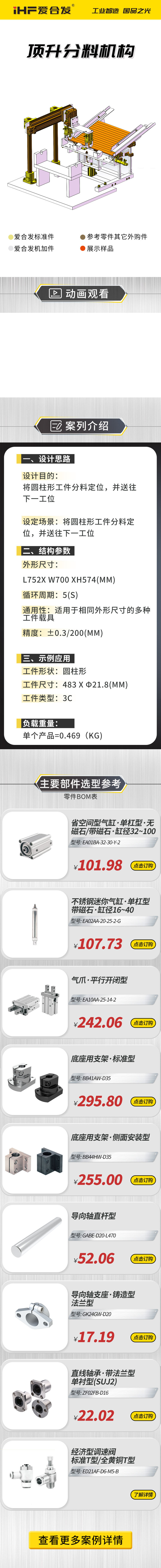 愛(ài)合發(fā)案例剖析：頂升分料機構！